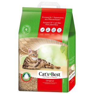 JRS CAT‘S BEST ORIGINAL наполнитель для кошачьего туалета, древесный, комкующийся 20 л