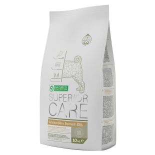 NATURE'S PROTECTION SUPERIOR CARE kuivtoit tundliku naha ja seedimisega täiskasvanud koertele, kõikidele tõugudele, lambalihaga 10 kg x 2