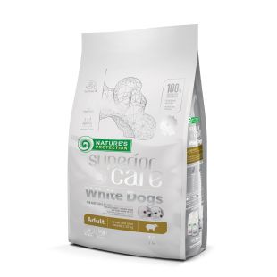 NATURE'S PROTECTION SUPERIOR CARE kuivtoit valge karvaga täiskasvanud väike- ja minitõugu koertele, lambalihaga 10 kg x 2