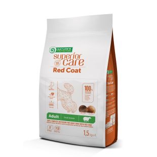 NATURE'S PROTECTION SUPERIOR CARE teraviljavaba kuivtoit punase karvaga väiketõugude täiskasvanud koertele, lambalihaga 1,5 kg x 4