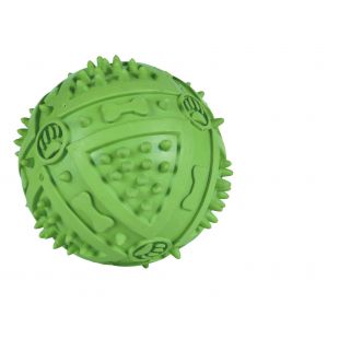TRIXIE Игрушка для собак, резиновый пищащий мячик Мячик, с пищалкой, резиновая, 9 cм