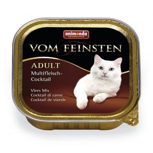ANIMONDA Vom feinsten classic консервированный корм для взрослых кошек, мясной коктель 100 г