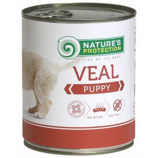 NATURE'S PROTECTION konservsööt noortele koertele vasikalihaga 800 g