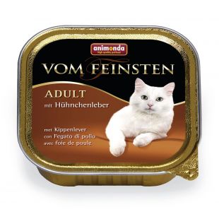 ANIMONDA Vom feinsten classic консервированный корм для взрослых кошек, с куриной печенью 100 г