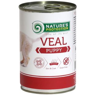 NATURE'S PROTECTION Täissööt kutsikatele vasikaliha 400 g