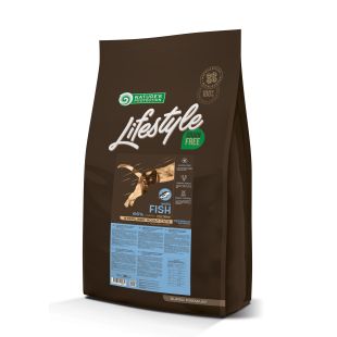 NATURE'S PROTECTION LIFESTYLE сухой беззерновой корм для взрослых стерилизованных кошек, с белой рыбой 7 кг
