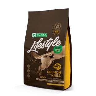 NATURE'S PROTECTION LIFESTYLE teraviljavaba kuivtoit igat tõugu kutsikatele, lõhe ja krilliga 1,5 kg