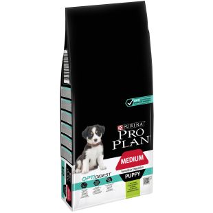 PRO PLAN OPTIDIGEST kuivtoit tundlikele keskmist tõugu kutsikatele, lambalihaga 12 kg