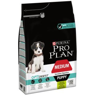 PRO PLAN OPTIDIGEST сухой корм для щенков средних пород с чувствительной системой пищеварения, с бараниной 3 кг
