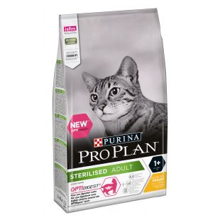 PRO PLAN OPTIDIGEST сухой корм для взрослых стерилизованных кошек, с курятиной 1.5 кг