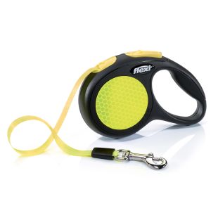 FLEXI Neon XS automaatne lindi-jalutusrihm XS, max 12 kg, 3 m