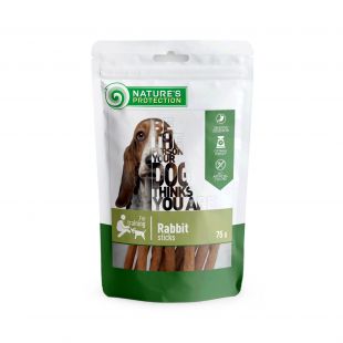 NATURE'S PROTECTION Лакомство для собак, кроличьи палочки 75 г