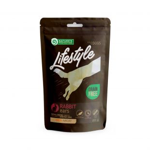 NATURE'S PROTECTION LIFESTYLE Лакомство для собак, высушенные уши кролика 20 г