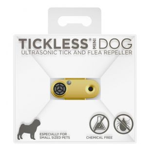 TICKLESS TickLess MINI Dog ultraheliripats puukide ja kirbude tõrjumiseks, koertele ja kassidele kuldne