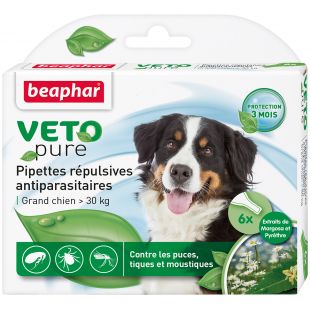 BEAPHAR VETO Pure -1 kirbutilgad suurte tõugu koertele alates 30 kg x 6