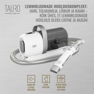 TAURO PRO LINE 7in1 Lemmiklooma karvkatte hoolduskomplekt tolmuimejaga 1 tk.