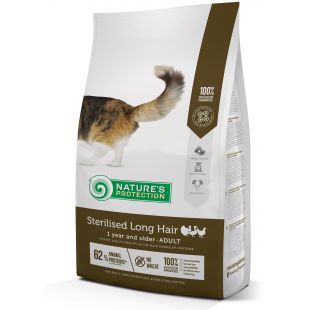 NATURE'S PROTECTION Сухой корм для стерилизованных кошек Sterilised Long Hair Adult 1 year and older Poultry 2 кг