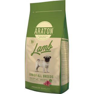ARATON сухой корм для молодых собак, с бараниной 15 кг