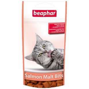BEAPHAR Malt-Bits Salmon Cat Лакомства - подушки 35 г