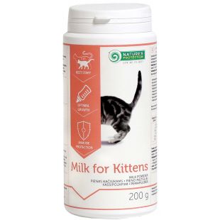NATURE'S PROTECTION заменитель молока для котят для здорового развития костей и полноценного роста 200 г