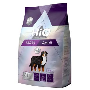 HIQ kuivtoit täiskasvanud suurt tõugu koertele, kodulinnulihaga  2.8 kg x 4