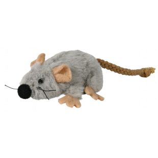 TRIXIE Игрушка для кошек Мышь с  кошачьей мятой, плюшевая, 7 см