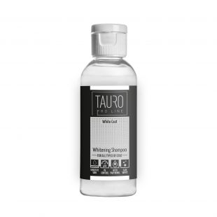 TAURO PRO LINE White Coat, helendav šampoon valgekarvalisele koerale ja kassile 100 ml