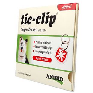 ANIBIO Tic-clip ультразвуковая подвеска-отпугиватель клещей и блох 1 шт.