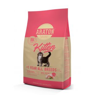 ARATON сухой корм для котят, мясом домашней птицы  1.5кг