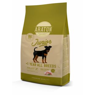 ARATON сухой корм для щенков всех пород, мясом домашней птицы  3 кг