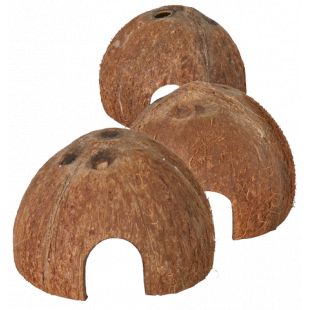 TRIXIE Домики из кокосовой скорлупы 3  шт., 8x10x12 см