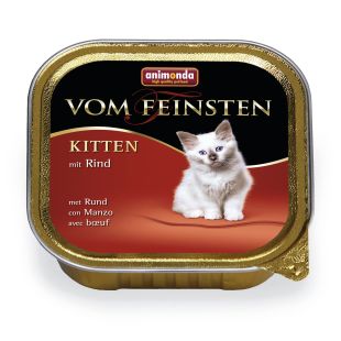 ANIMONDA Vom feinsten консервированный корм для молодых кошек, с говядиной 100 г x 32