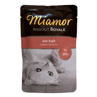 FINNERN MIAMOR Ragout royale консервированный корм для взрослых кошек, с телятиной, в желе 100 г