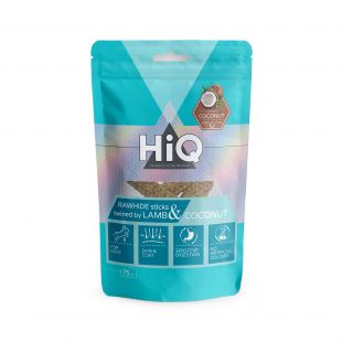 HIQ närimismaius koertele, veisenaha pulgad lambalihas kookosega 75 g