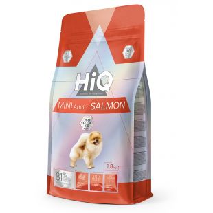 HIQ сухой корм для взрослых собак малых пород, с лососем 1.8 кг