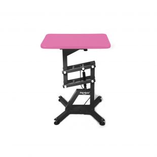 SHERNBAO Стол с черной рамкой,  с черной рамой, розовый, 60x45x72 cm