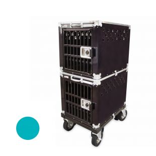 HYDROGROOM 200 Crate, клетка для животных двойная бирюзового цвета