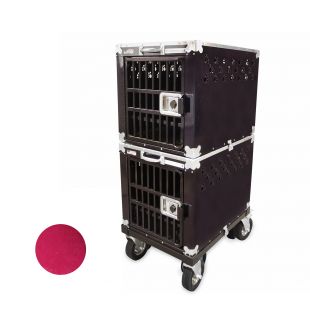 HYDROGROOM 200 Crate, клетка для животных двойная малинового цвета