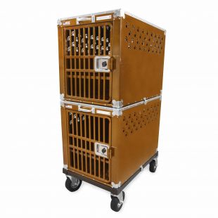 HYDROGROOM 300 Crate, клетка для животных двойная карамельного цвета
