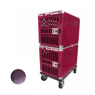 HYDROGROOM 300 Crate, клетка для животных двойная фиолетового цвета