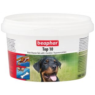 BEAPHAR Top-10 мульти-витаминный комплекс для собак 180 таблеток