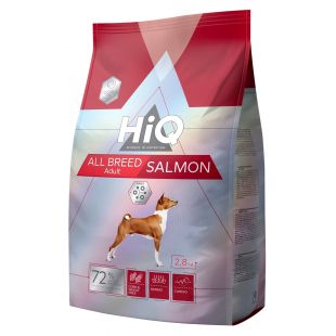 HIQ сухой корм для взрослых собак крупных пород с лососем 2.8 кг