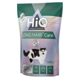 HIQ Long Hair care, sööt kassidele 400 g