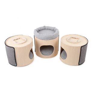 P.LOUNGE Когтеточка из дерева 42x42x113 см