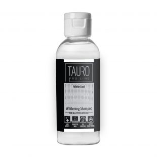 TAURO PRO LINE White Coat, helendav šampoon valgekarvalisele koerale ja kassile 65 ml