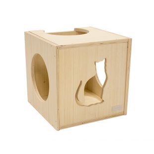 P.LOUNGE Puidust kraapimispost 33x30x33 cm