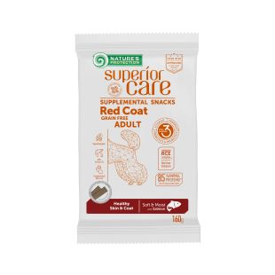 NATURE'S PROTECTION SUPERIOR CARE teraviljavaba söödalisand – maius kõigi tõugude punase karvkattega koertele, lõhega 160 g