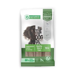 NATURE'S PROTECTION söödalisand – maius kõigi tõugude täiskasvanutele koertele, kodulindudega 160 g