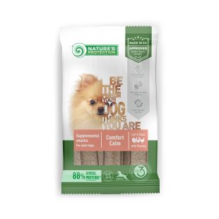 NATURE'S PROTECTION söödalisand – maius kõigi tõugude täiskasvanutele koertele, kodulindudega 160 g