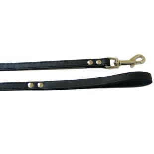 HIPPIE PET Поводок, кожаный 1.6x145 см